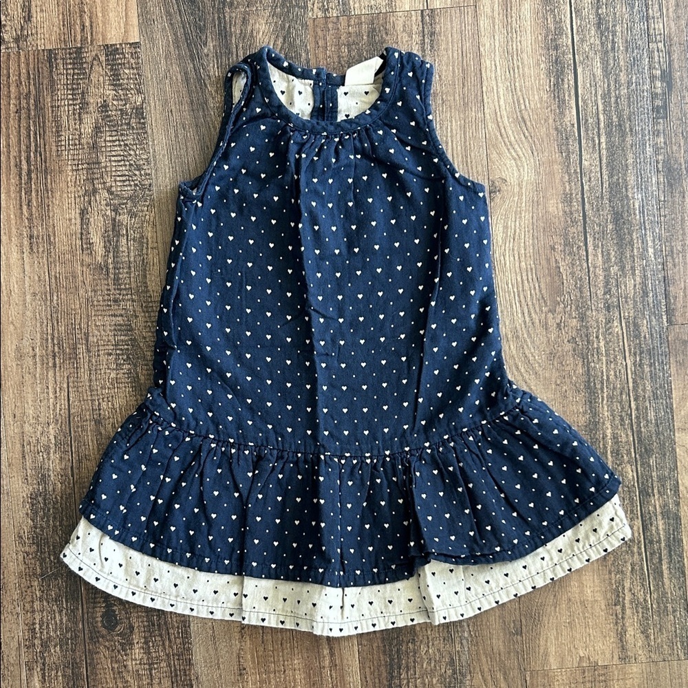 Tucker + Tate Navy Dress with White Hearts